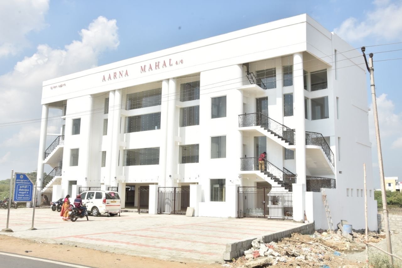 Wedding reception setup at AARNA Mahal